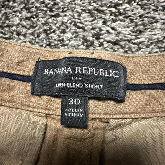 Banana Republic Shorts Women’s 30 Linen Blend‎ Brown 30x6 - Picture 2 of 7